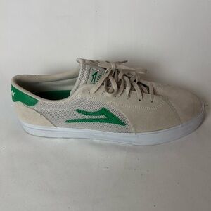 Lakai Flaco II Men's Skate Sneakers  Casual Shoe Size 11 Beige Suede EU 45